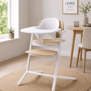 Chaise haute Lemo 3 en 1 Sand white