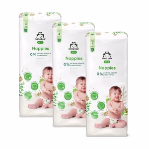 Mama Bear Couches bébé Écologiques Ultra Absorbantes Taille 4 (7-14 kg) 48 couches