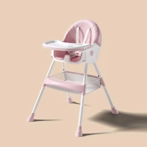 Chaise haute évolutive 5-en-1 kidilo-rose