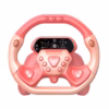 Volant de Voiture Éducatif Musical 360° pour Bébé et Enfant - Rose