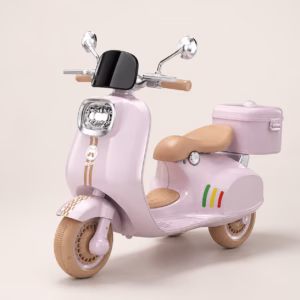 Moto Vespa Électrique 12V rose