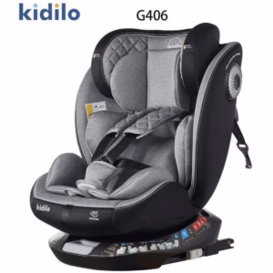Siège auto isofix avec rotation 360 G406 gris Kidilo