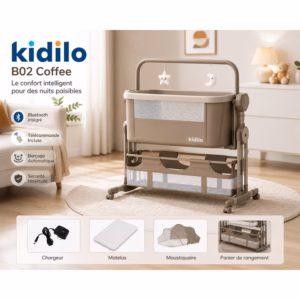 Berceau cododo électrique B02 beige – Kidilo