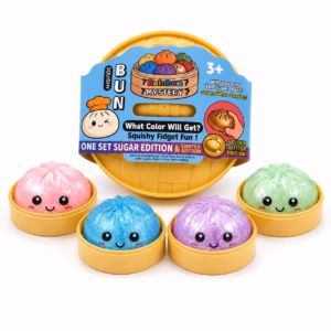 Dumpling Squishy – Jouet anti-stress petit pain mystère multicolore