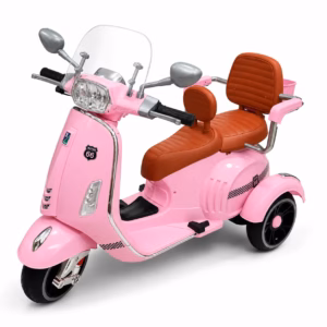Vespa électrique enfant 3 roues 2 places à double moteur